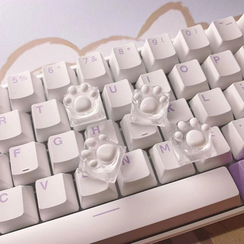 树脂猫爪机械键盘键帽