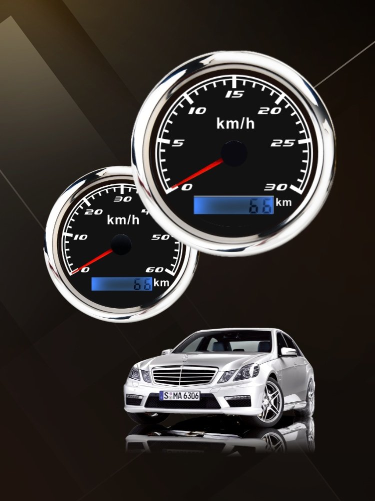 GPS码表车载摩托车汽车电动车游艇货车车速表时速表加装GPS速度表