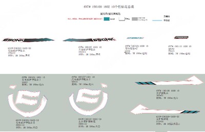 cf春风原厂新款水箱贴花拉花护板