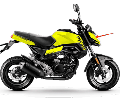 CFMOTO春风摩托车配件CF125-3前大灯罩ST狒狒前面板头罩塑料外壳