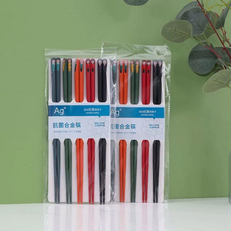 分餐筷子家用高颜值分餐一人一筷专人专用合金筷子家庭装