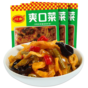 川南爽口菜103g*10袋四川下饭菜红油豇豆咸菜木耳榨菜什锦开味菜