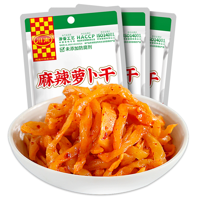 榨菜佐餐麻辣萝卜干下饭菜