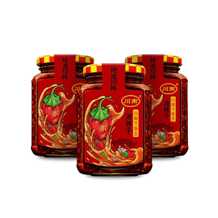 川南油辣子213g油泼辣子下饭菜香辣红油辣椒酱辣椒油四川辣椒酱
