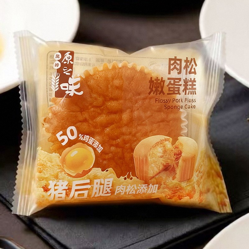超市肉松戚风蛋糕1KG早餐年货