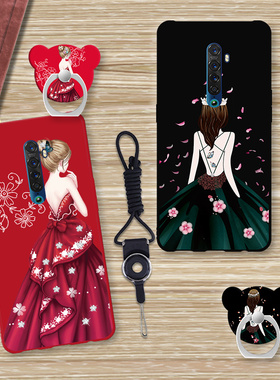 opporeno2手机壳女神OPPO Reno2时尚网红情侣款男个性创意文字保护套REN02硅胶软包边PCKM00外壳防摔潮新款