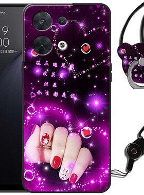 OPPOPGAM10手机壳女款OPOORneo8Pro情侣卡网红PGAM10硅胶磨砂0pporeon8pro外壳全包边0pp0软防摔套Reno8Pro男