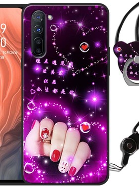 OPPOPDCM00手机壳女款OPPOReno3情侣卡通可爱网红Reno3硅胶磨砂外壳PDCM00全包边0ppo软Reon3防摔套PDCMOO男