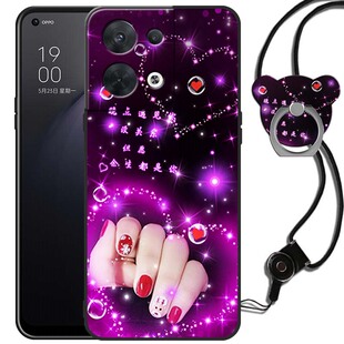 OPPOPGBM10手机壳女款OPPOReno8情侣卡通PGBM10可爱Reon8硅胶磨砂0pp0外壳Reno8全包边opopreno8软套reon8男