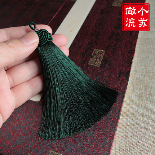 DIY饰品配件菠萝帽流苏穗子人造丝汽车挂件复古顺滑吊坠
