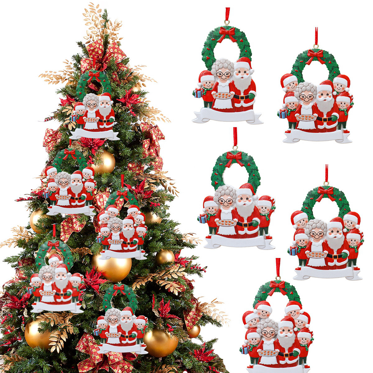 santa claus christmas tree hanging pendant merry christmas