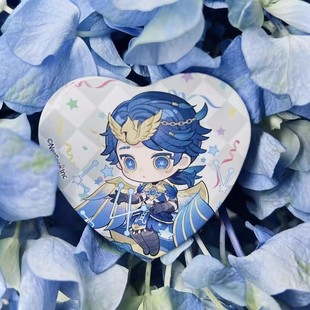 第五人格周边入殓师四周年小蓝鸟心形吧唧高颜值徽章胸针挂件