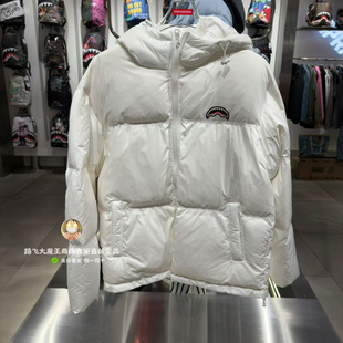 SprayGround鲨鱼嘴专柜正品2025新款W1141317男女短款连帽羽绒服