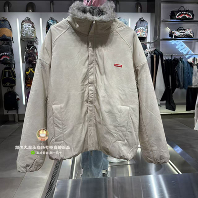 SprayGround鲨鱼嘴专柜正品25新款W1141207男女立领保暖棉衣外套