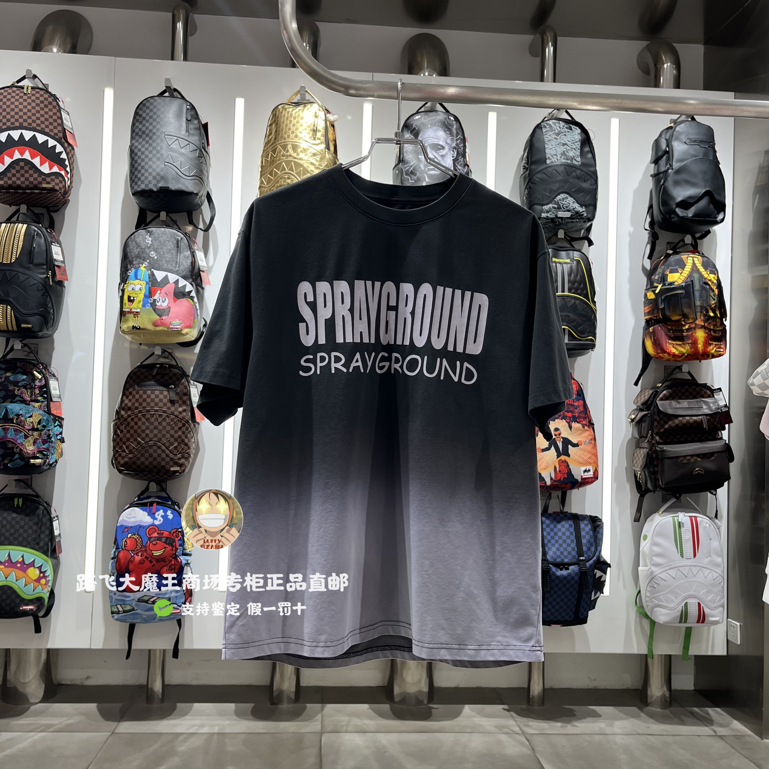 SprayGround鲨鱼专柜正品25夏款W1120212男女欧美潮牌时尚短袖T恤