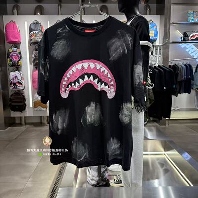 SprayGround 鲨鱼嘴专柜正品26新款W1220218男女潮流宽松短袖T恤
