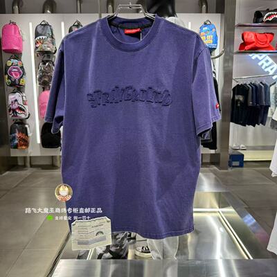 SprayGround鲨鱼嘴专柜正品2026夏W1220268男女宽松纯棉字母短袖