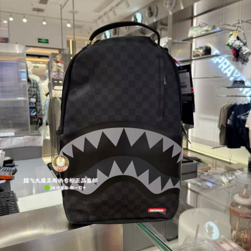 SprayGround鲨鱼嘴专柜正品25新款W1135753男女大容量双肩背包潮
