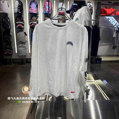 SprayGround鲨鱼嘴专柜正品26新款W1230315男女款长袖圆领宽松T恤