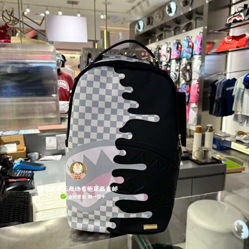 SprayGround专柜正品 鲨鱼嘴欧美潮牌W1225705双肩背包男潮大容量