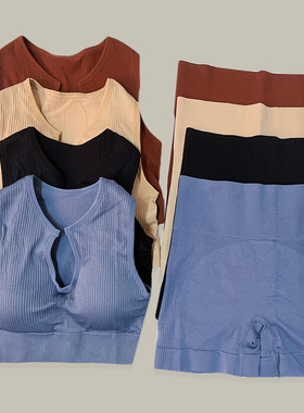 Yoga Set Gym Set Workout Clothes for Women Seamless Leggings