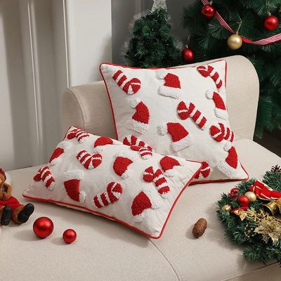 CANIRICA Christmas Supplies Cushions Cover Home Christmas Ho