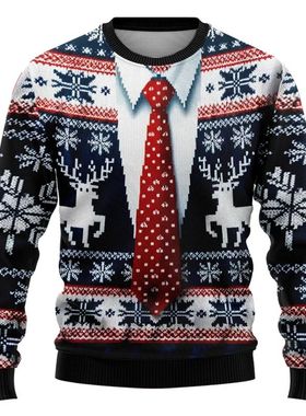 Fashion  Ugly Christmas Sweater Funny Xmas Graphic Sweatshir