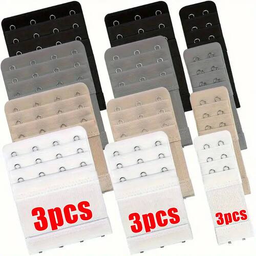 3PCS Bra Extension Lingerie Strap Extender Replacement Women