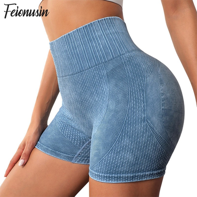 Seamless Knitted Buttock Sports New Shorts Running Yoga Fitn