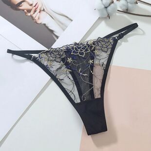 Lingerie Hollow Embroidered Strap Sexy Thin Womens Mesh
