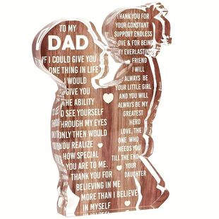 1pc Unique Acrylic Tabletop Sign for Dad, Contemporary Style