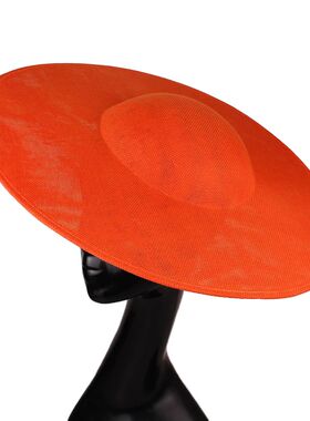 40Cm Fascinator Base Imitation Sinamay Round Wedding Party H