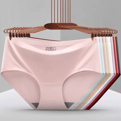 Seamless Ice Silk Panties For Women Intimate Comfort Briefs