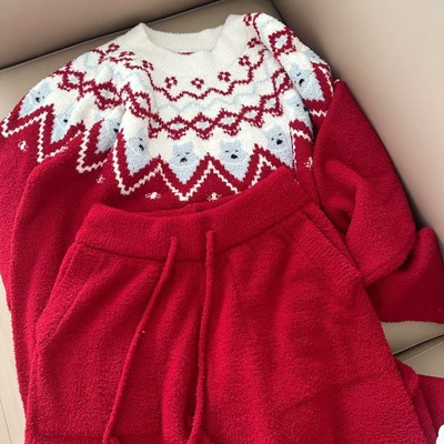 Christmas And New Year Pajamas Women's Autumn And Winter Ang