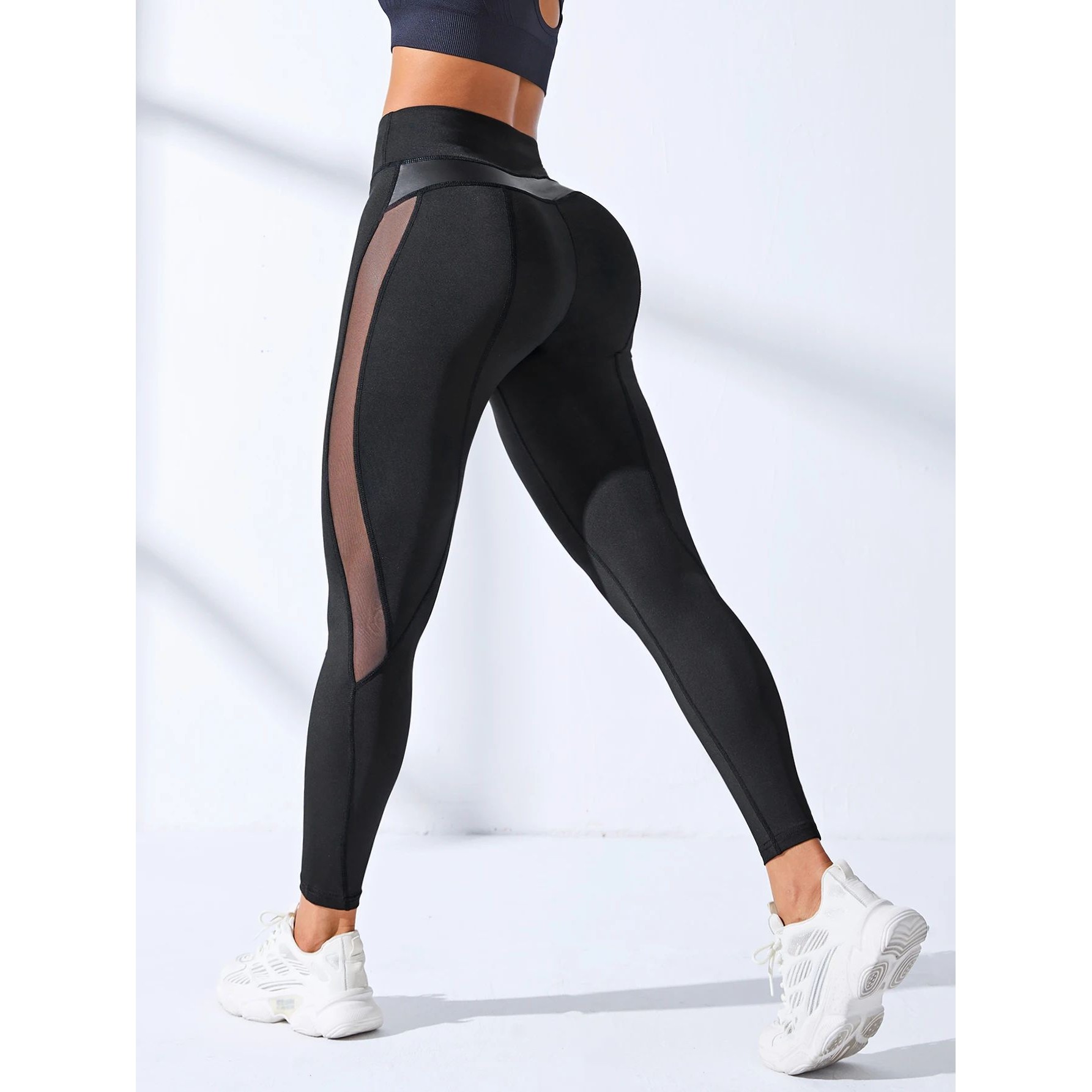 Women Gym Yoga Butt Lifting Leggings High Waist Quick Dry Sp