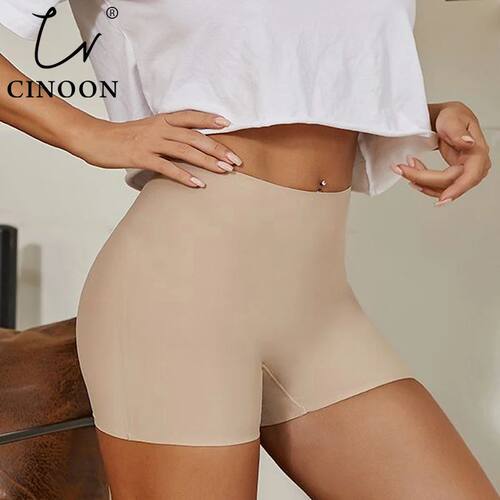 Seamless Sports Shorts Women's Panties High-Waist Tummy Hips