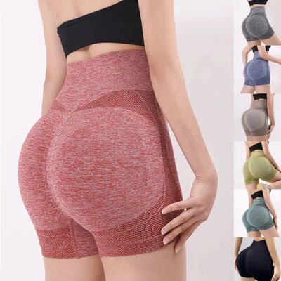 Women Yoga Shorts High Waist Workout Shorts Fitness Yoga Lif
