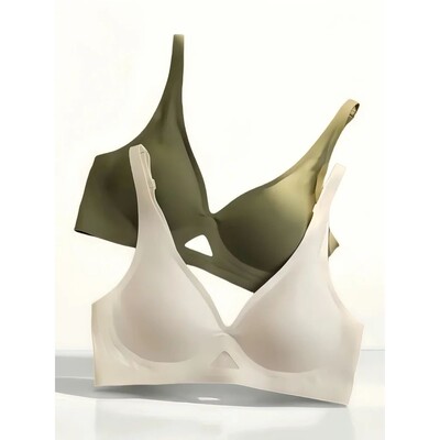 Women's Seamless Bra Push-Up Bralette With Pads U-Shape Back