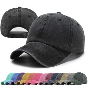 Retro Washed Cotton Baseball Cap Men Women Snapback Hat y2k
