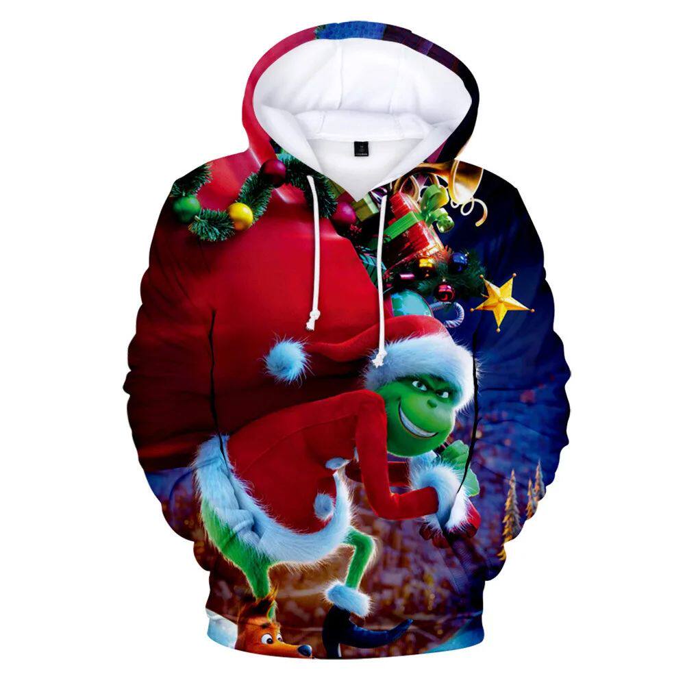 Christmas Oversized Hoodies For Men3D Print Autumn New in Sw