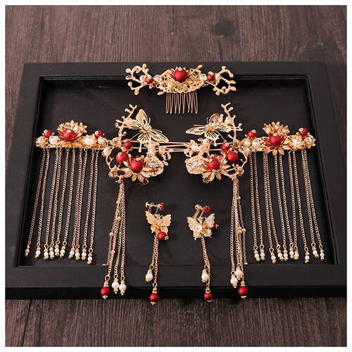 Ancient Style Hairpin Set Vintage Chinese Tassel Hair Stick
