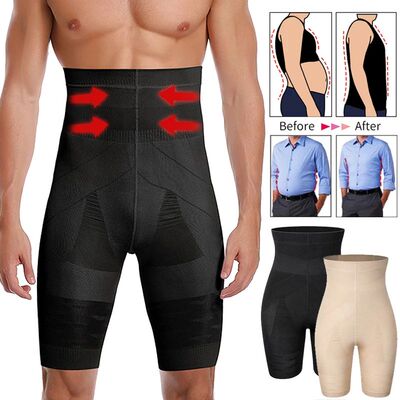 Men Body Shaper Tummy Control Shorts Shapewear Belly Girdle