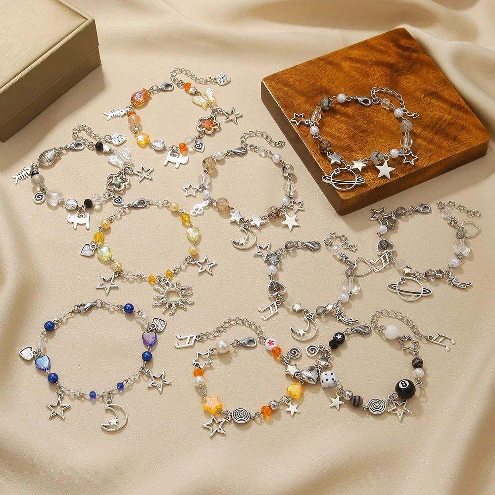 New In Personality Punk Hollow Star Moon Sun Cat Hip Hop Ret