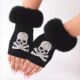 Cartoon Winter Animals Fingerless Women Gloves Fox Dance War