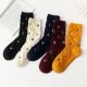 Mid Socks calf Women Flowers Small Pairs Colour Blocking