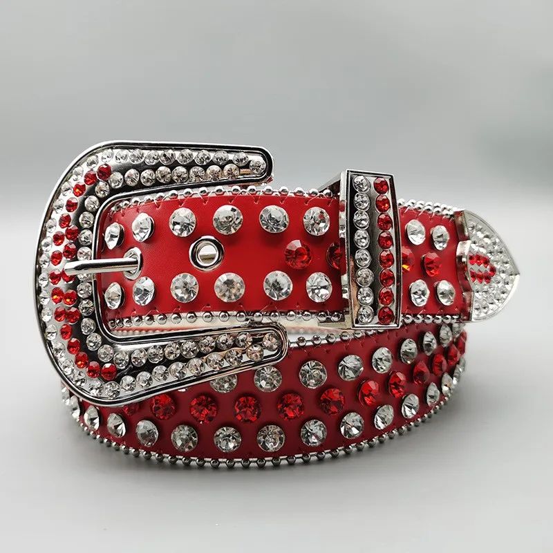 Women's Jeans Rhinestone Large Size Belt Men's Belt Western