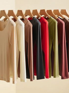 Winter Women Thermal Underwear Tops Keep Warm Long Sleeves B