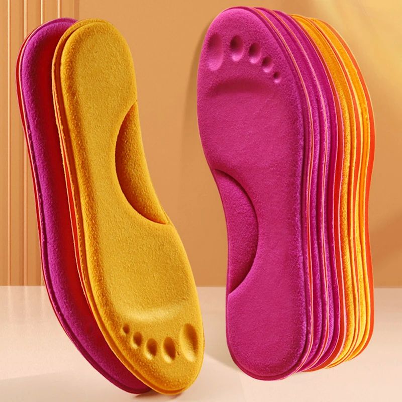 Self-heated Insoles Feet Massage Thermal Thicken Insole Memo