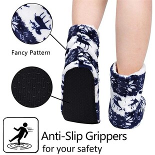 House Fluffy Slipper Womens Winter Warm Christmas Elk Fur Co