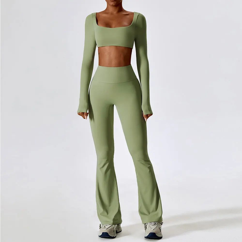 Yoga Set 2PCS Seamless Women Sportswear Workout Clothes Athl